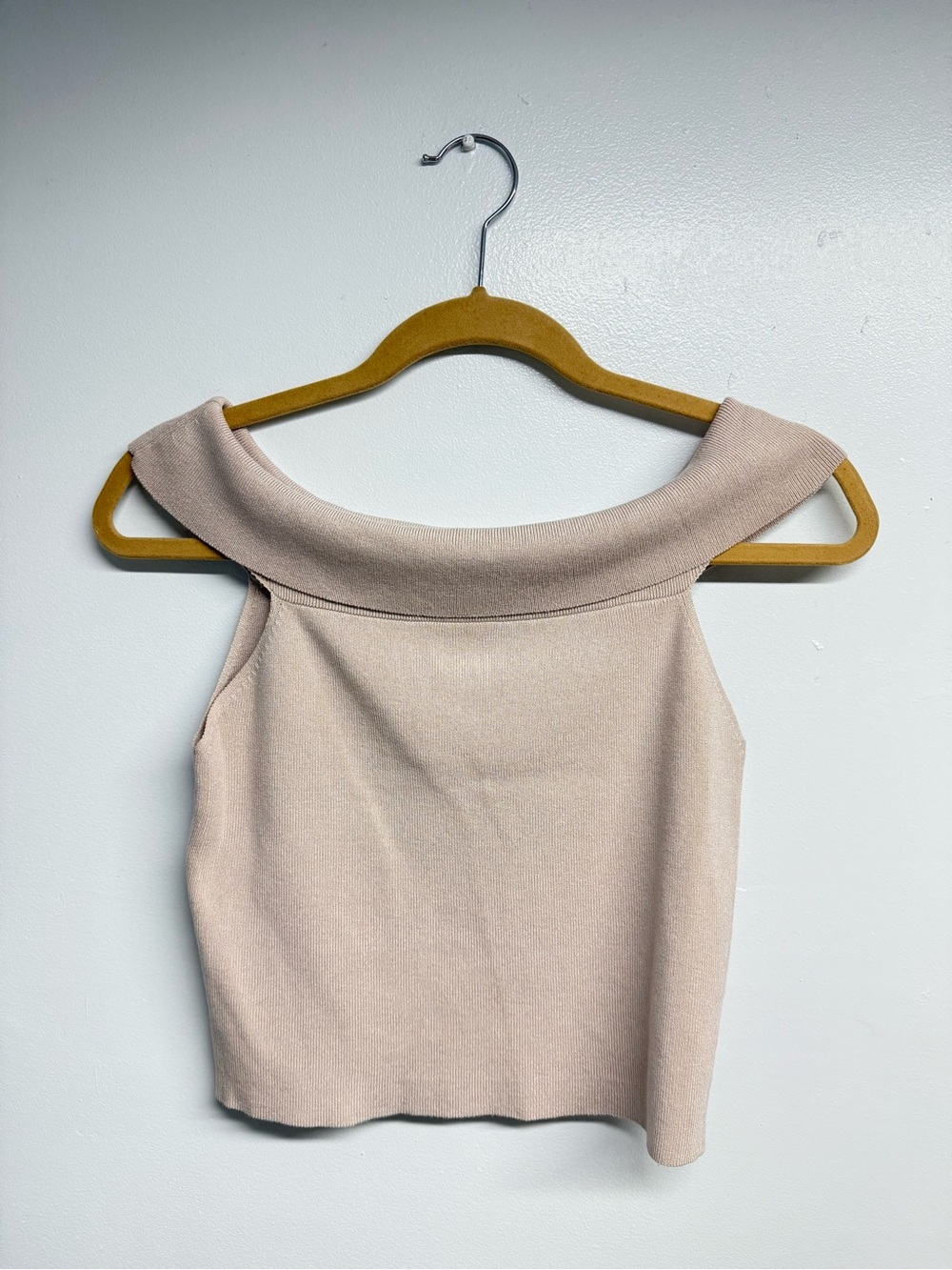 H&M Rib Knit Off the Shoulder Top